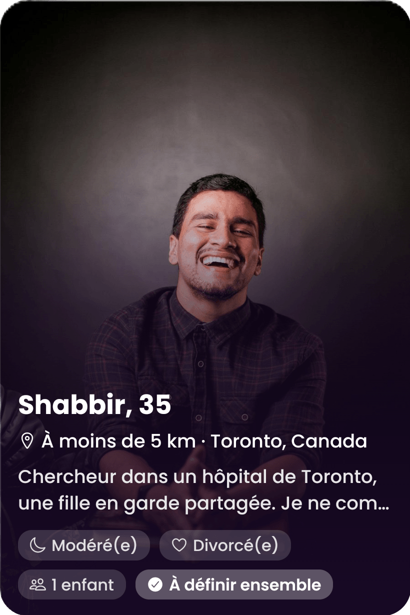 Shabbir, Canada — profil vérifié